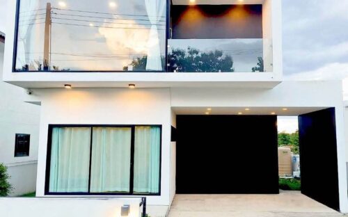 Modern 3-Bed House for Rent near City, Nong Chom, San Sai – 30,000 THB/mo